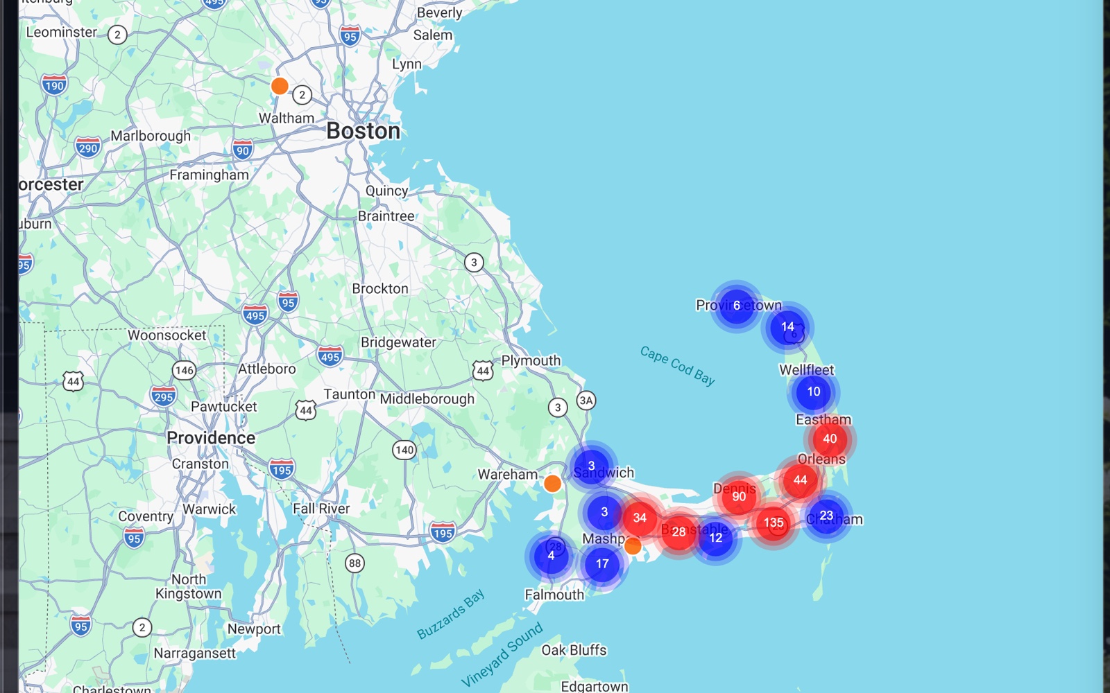 Kontracks automated job showcase map